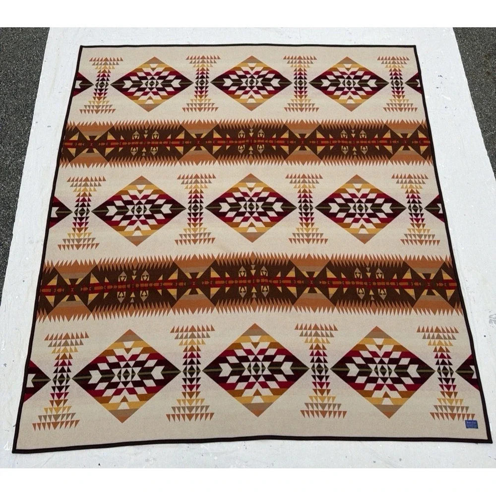 Pendleton Beaver State CHIEF JOSEPH Wool Blanket 90x85 FULL